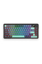 REDRAGON - Redragon K724-PRO BEHEMOTH Grey/Black/Green 75% Gasket Tri-Mode Mechanical Keyboard - grey-black-green