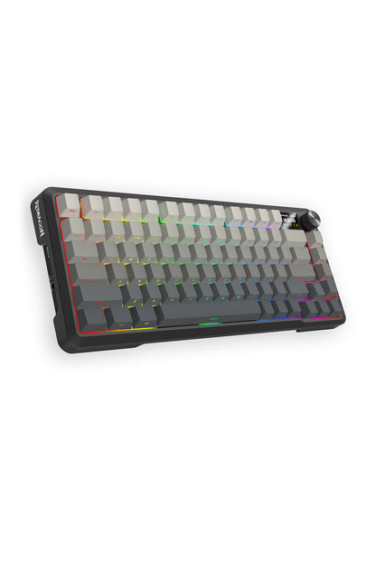 REDRAGON - Redragon K724-PRO BEHEMOTH Black 75% Gasket Tri-Mode Mechanical Gaming Keyboard - black