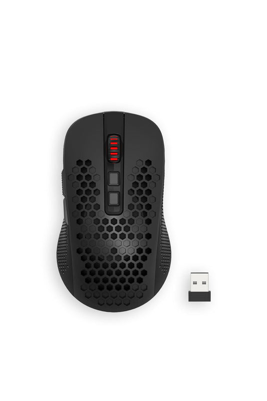 REDRAGON - Redragon M694-RGB Hana Black Honeycomb Tri-Mode RGB Gaming Mouse - black
