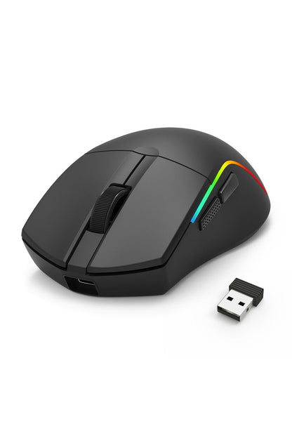 REDRAGON - Redragon M816RGB-STD-PRO Jabns Black Ultra-Light Tri-Mode RGB Gaming Mouse - black