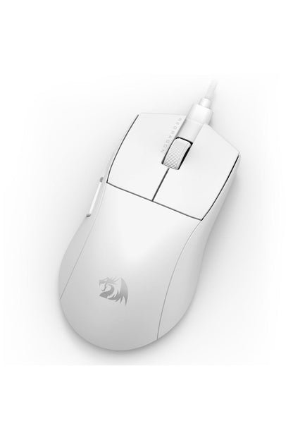 REDRAGON - Redragon M724W Throne White Ultra-Light Wired Gaming Mouse - white