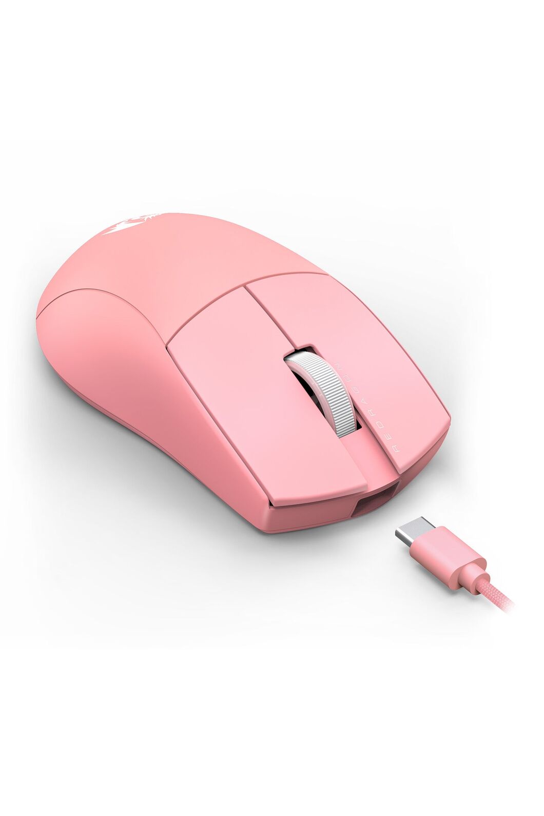 REDRAGON - Redragon M724P Throne Pink Ultra-Light 42g Wired 12400 DPI Gaming Mouse - pink
