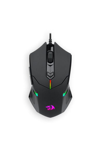 REDRAGON - Redragon M601 Centrophor Black Adjustable Weight USB Wired RGB Gaming Mouse - black