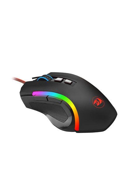 REDRAGON - Redragon M607 Griffin Black USB Wired RGB Gaming Mouse - black