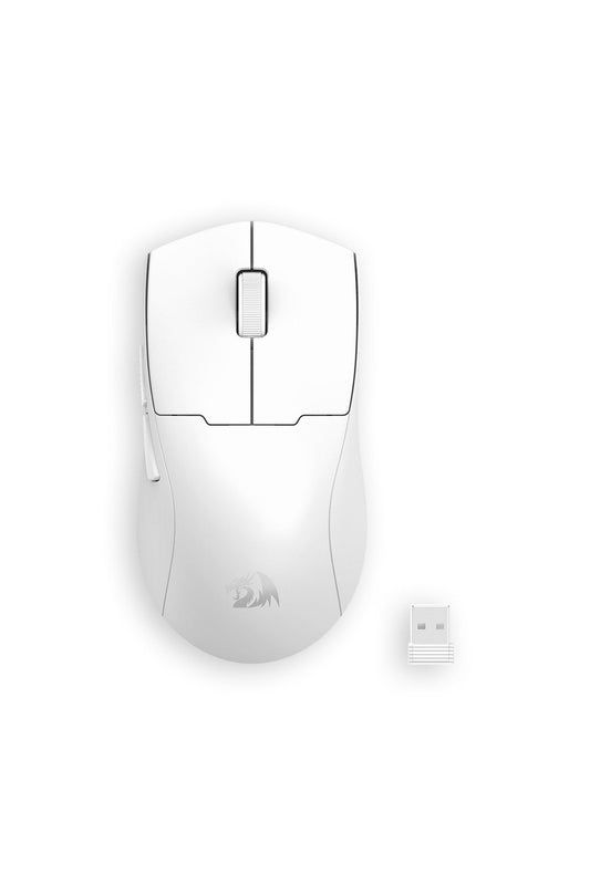 REDRAGON - Redragon M918-PRO K1ng Max White Ultra-Light Tri-Mode 26000 DPI Esports Gaming Mouse - white