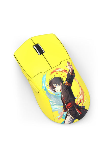 REDRAGON - Redragon M918AKB K1ng Max Yellow Cartoon Ultra-Light Tri-Mode Gaming Mouse - yellow