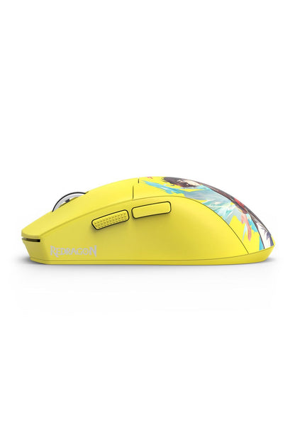 REDRAGON - Redragon M918AKB K1ng Max Yellow Cartoon Ultra-Light Tri-Mode Gaming Mouse - yellow