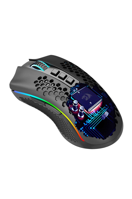 REDRAGON - Redragon M808-KS Storm Pro Black Dual-Mode Wireless RGB Gaming Mouse - black