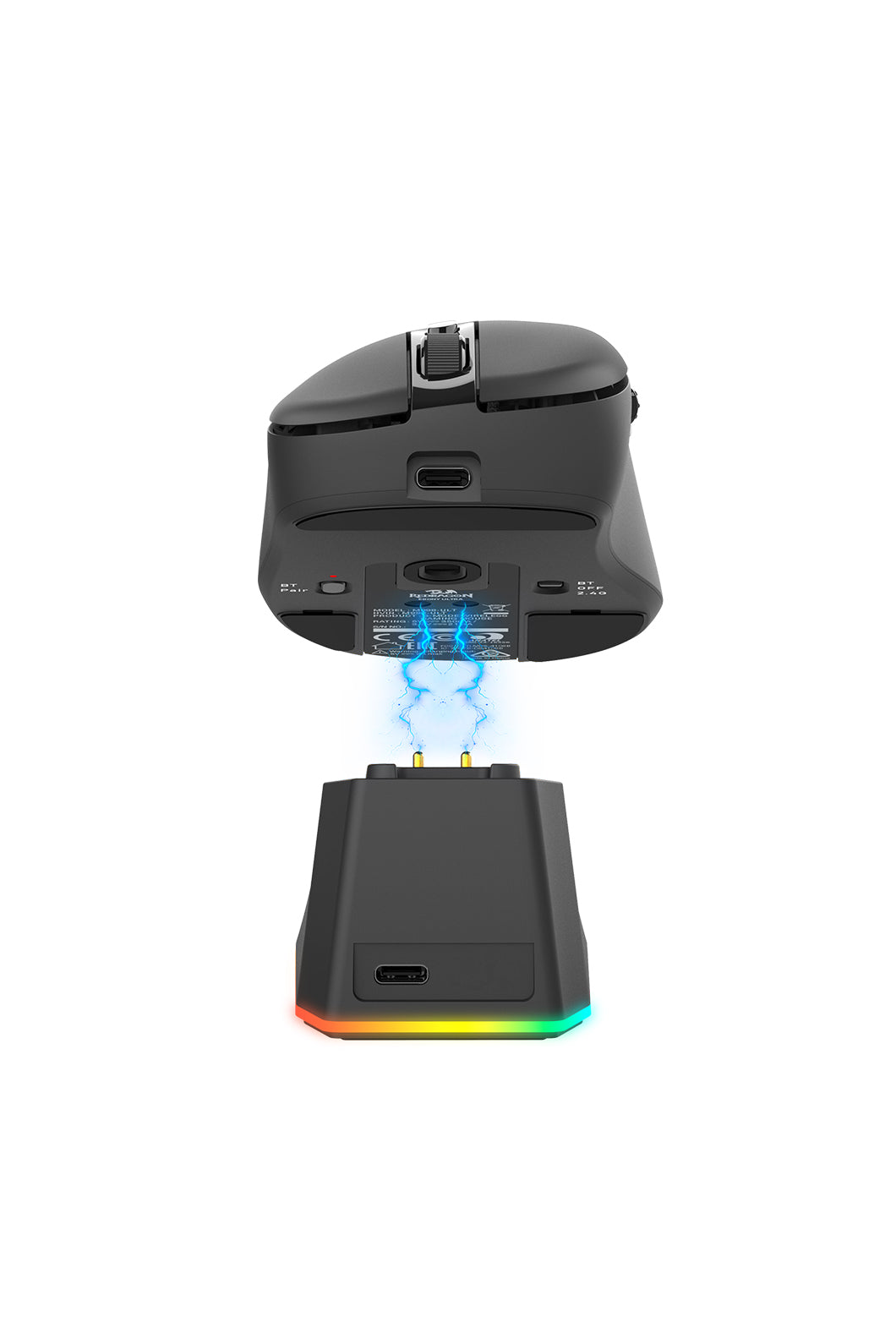 REDRAGON - Redragon M998-ULT Ebony Dual 8K Mouse - black