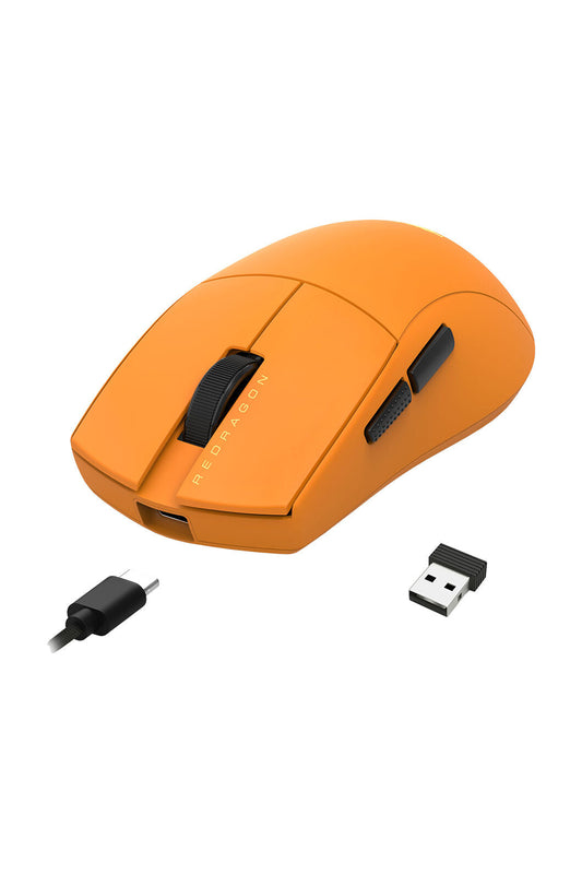 REDRAGON - Redragon M916OB-ULT K1ng Pro Orange 8K Hz Ultra-Light Tri-Mode Gaming Mouse - orange