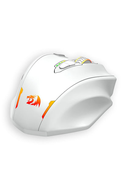 REDRAGON - Redragon M913W Impact Elite MMO White Wireless Gaming Mouse - white