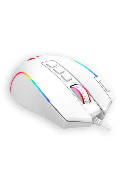 REDRAGON - Redragon M612W Predator Gaming Mouse Wired RGB Rapid Fire - white