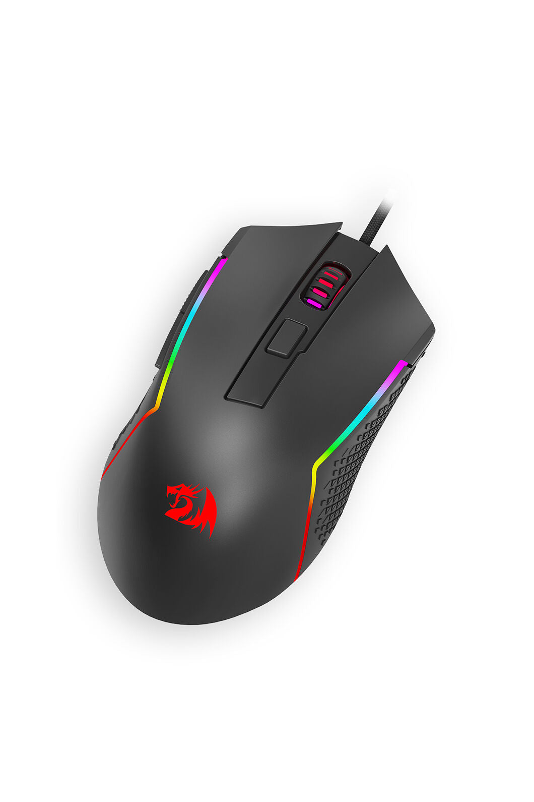 REDRAGON - Redragon M616 Trident Gaming Mouse Wired RGB 5 DPI Levels - black