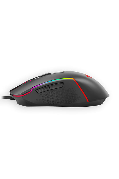 REDRAGON - Redragon M616 Trident Gaming Mouse Wired RGB 5 DPI Levels - black