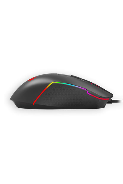 REDRAGON - Redragon M616 Trident Gaming Mouse Wired RGB 5 DPI Levels - black
