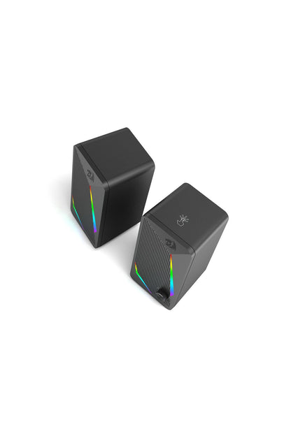 REDRAGON - Redragon GS510 Waltz Black Compact RGB Desktop Gaming Speakers - black