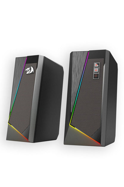 REDRAGON - Redragon GS520 Anvil Black Vertical RGB Touch Control Desktop Speaker - black