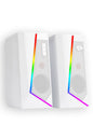REDRAGON - Redragon GS520W Anvil White Vertical RGB Touch Control Desktop Speaker - white