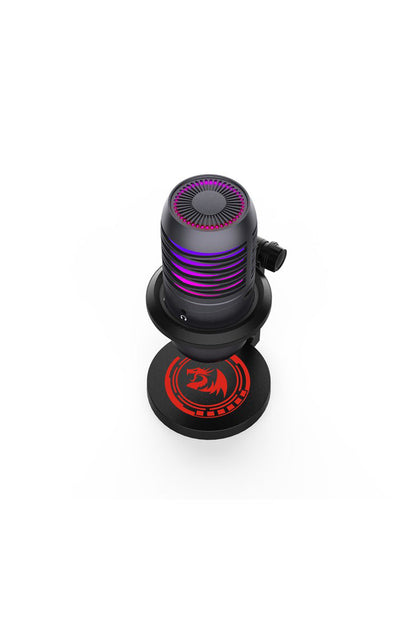 REDRAGON - Redragon GM211 Nebula Black RGB USB Cardioid Microphone - black