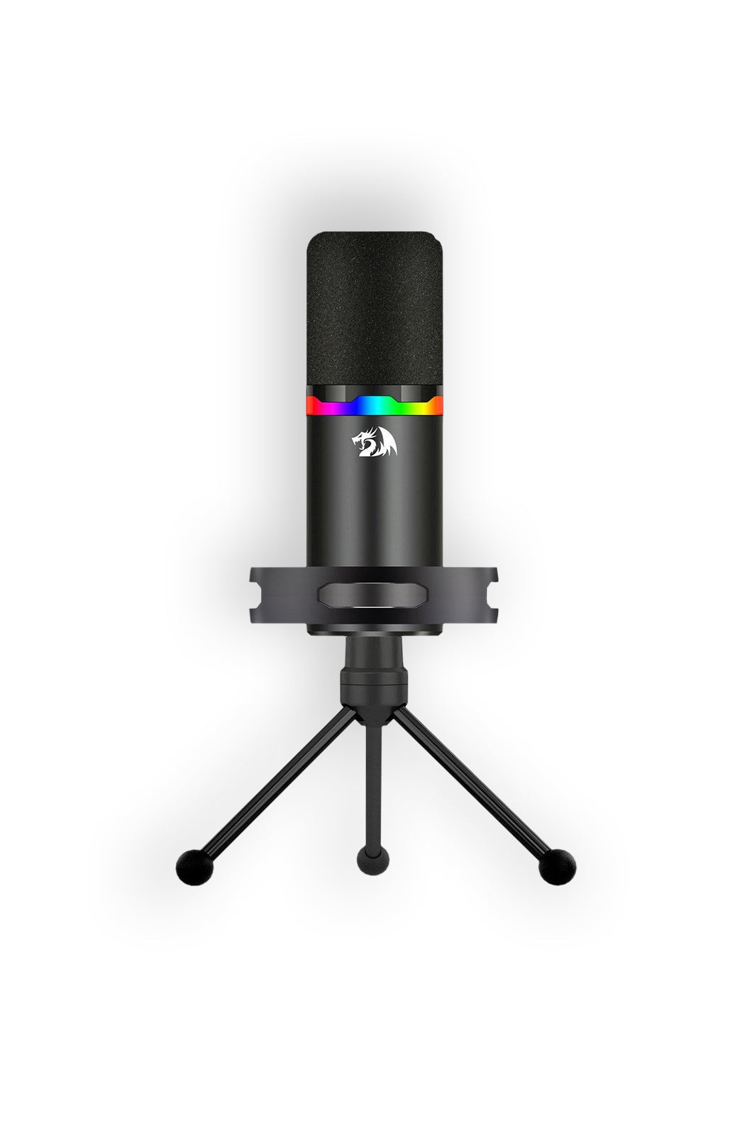 REDRAGON - Redragon GM307 Solara Black USB XLR Dynamic RGB Gaming Microphone - black