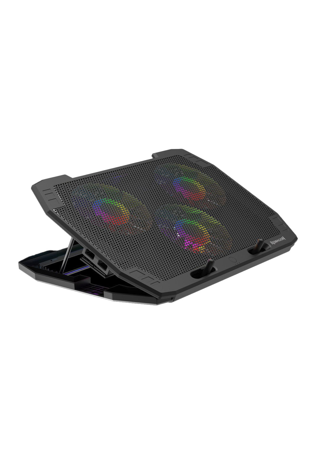REDRAGON - Redragon GCP511 Ingrid Black Triple-Fan RGB Laptop Cooling Stand - black