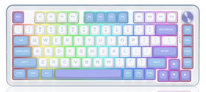 Redragon K681WBP RGB Pro Cyrus Purple 75% Gasket Wireless Mechanical Keyboard